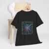 neon geometric burst tee | abstract retro lines neon geometric burst tee | abstract retro lines