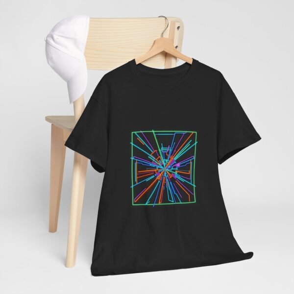 neon geometric burst tee | abstract retro lines neon geometric burst tee | abstract retro lines