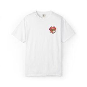 caring heart floral pocket t shirt caring heart floral pocket t shirt